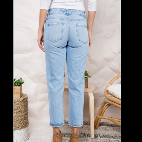 Light Blue Mom Jeans - Picture 3 of 3